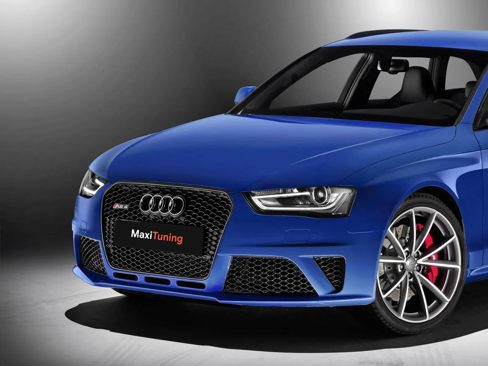 Audi A4 Pre-Facelift B8 2008-2011 Front Bumper RS4 Black Quattro Style